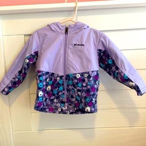 Columbia Overlay Hooded Jacket Baby Girl 12-18 Months